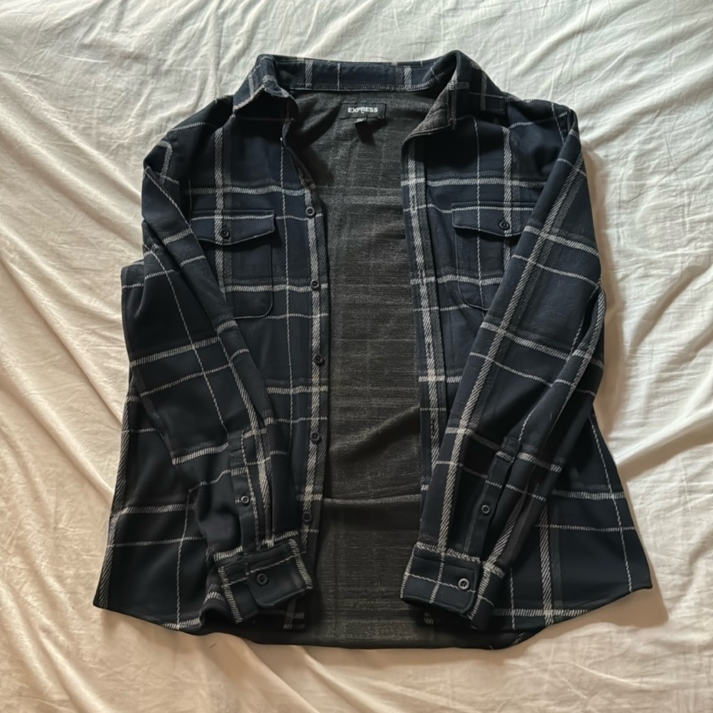 Men’s express blue flannel
